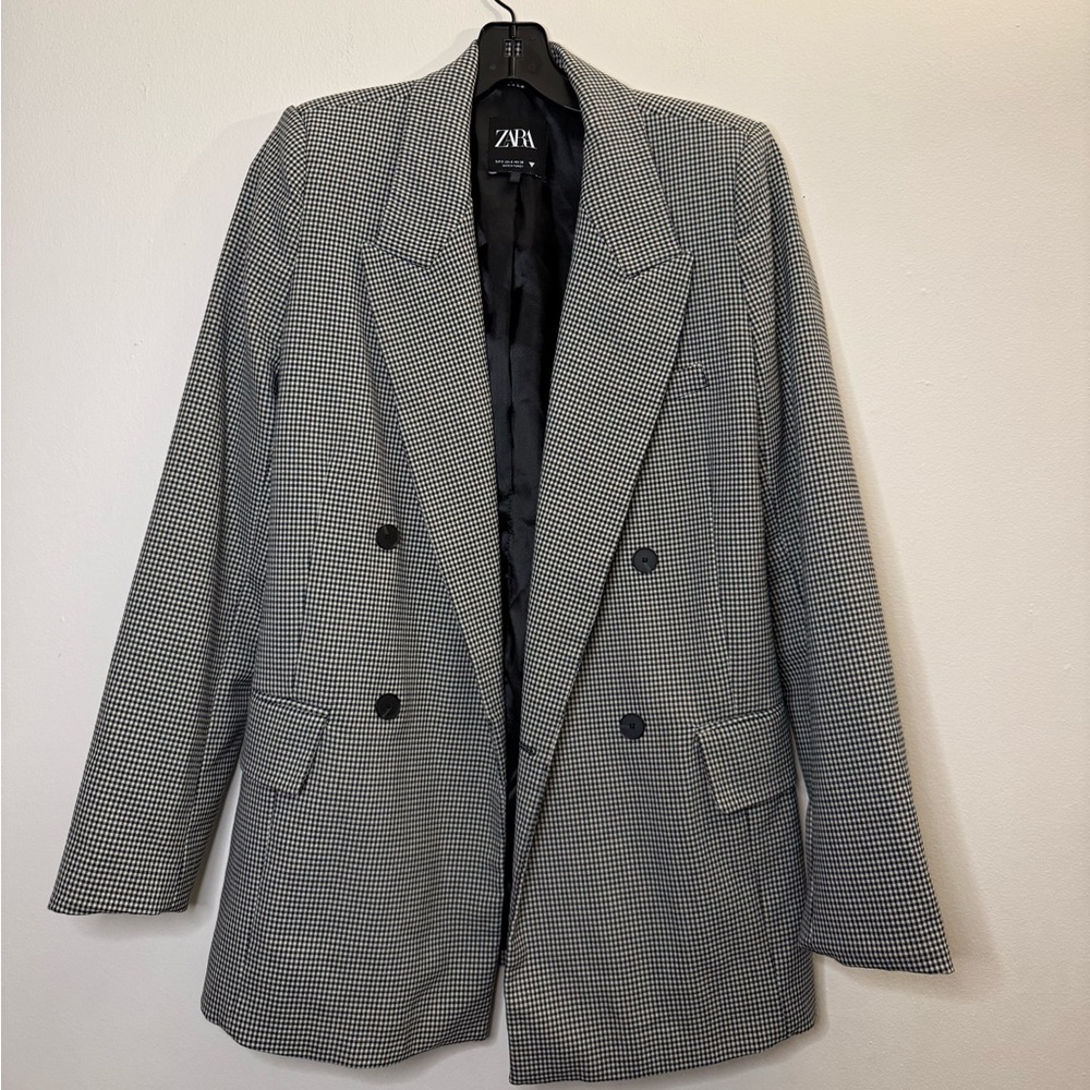 Zara Gingham blazer
